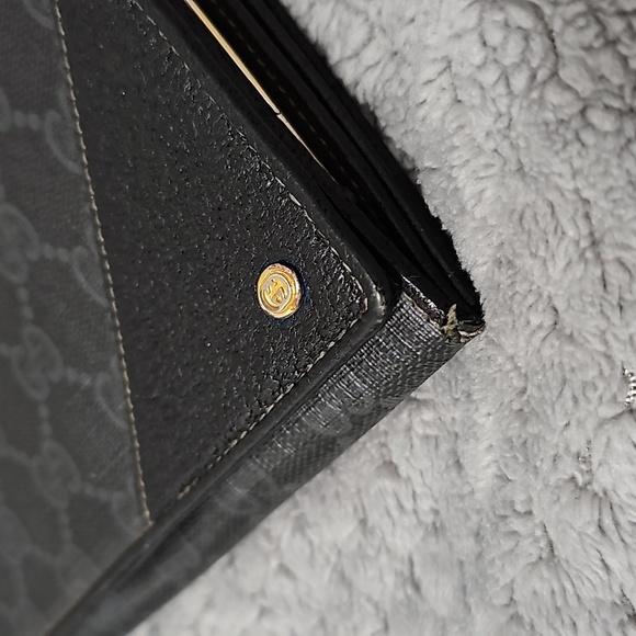 Rare Vintage GUCCI ANNIVERSARY long wallet with coin pouch. - Picture 10 of 12